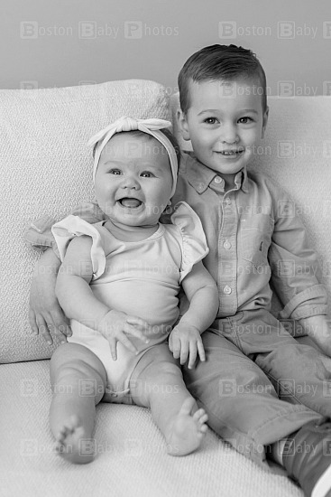Drew and Sloane, 2 1/2 yrs old and 4 months old